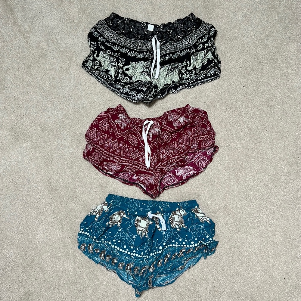 Set of 3 buddha shorts